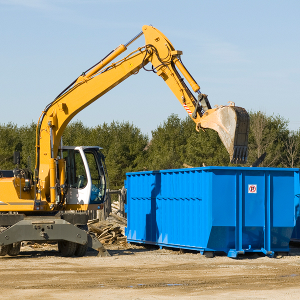 can i request a rental extension for a residential dumpster in Alden MN